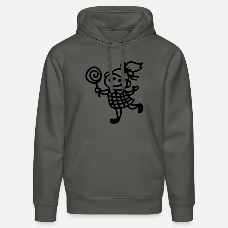 Fille avec la lucette - ligne - Sweat à capuche bio DRUMMER Stanley/Stella Unisexe - charbon