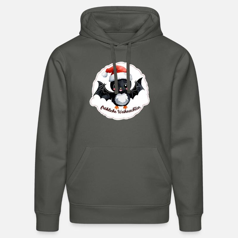 Noël de chauve-souris - Sweat à capuche bio DRUMMER Stanley/Stella Unisexe - charbon
