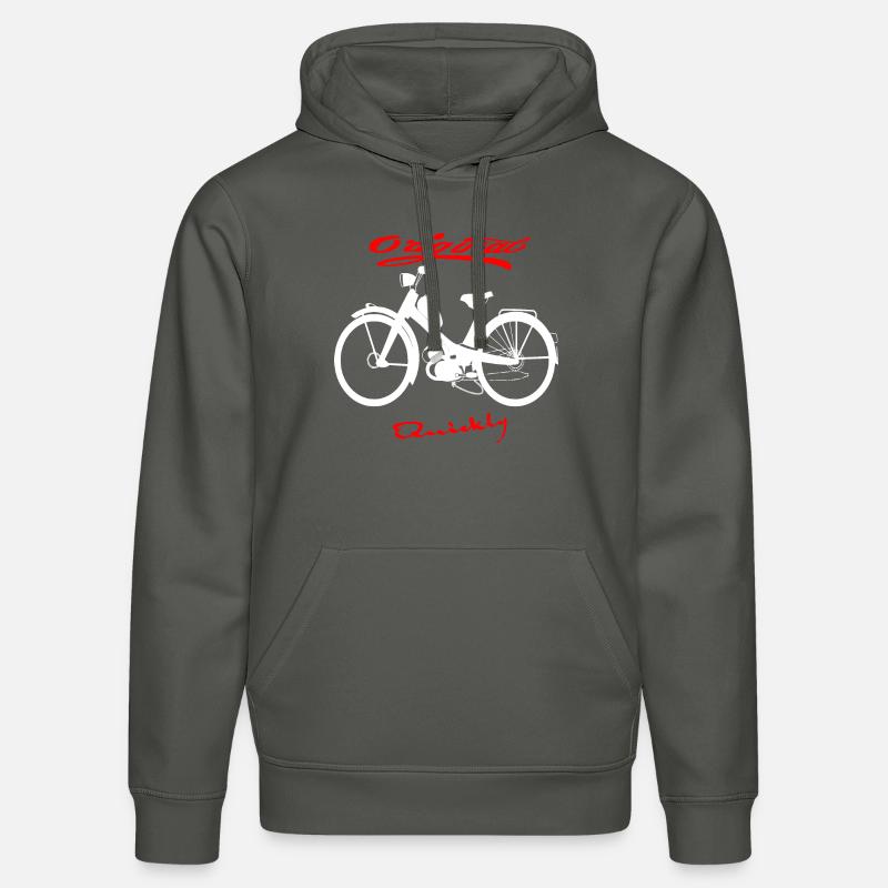 NSU Rapidement Cyclomoteur Culte - Sweat à capuche bio DRUMMER Stanley/Stella Unisexe - charbon