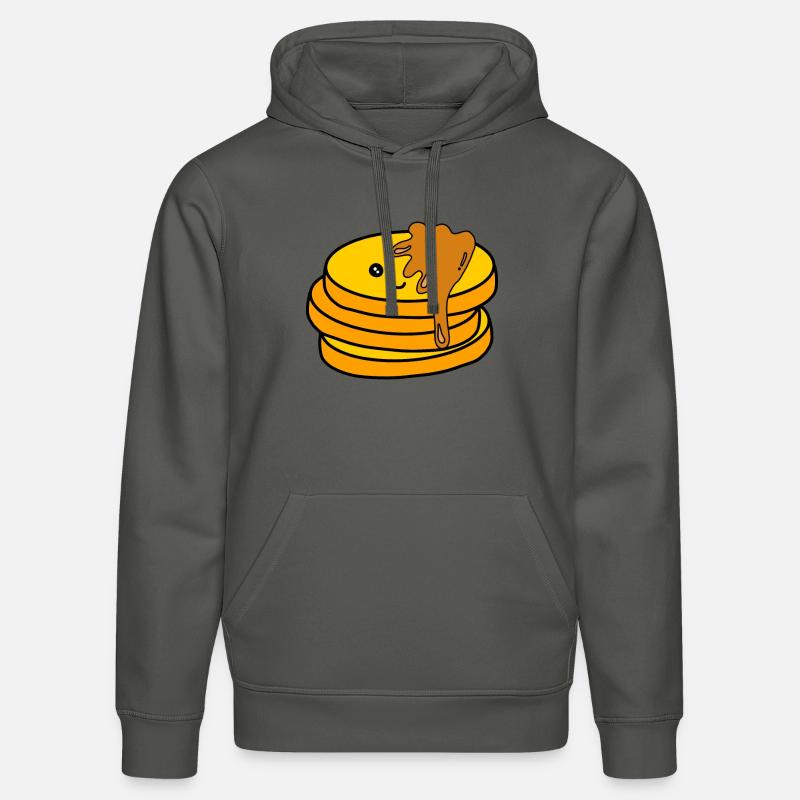 Crêpes kawaii au sirop - Sweat à capuche bio DRUMMER Stanley/Stella Unisexe - charbon