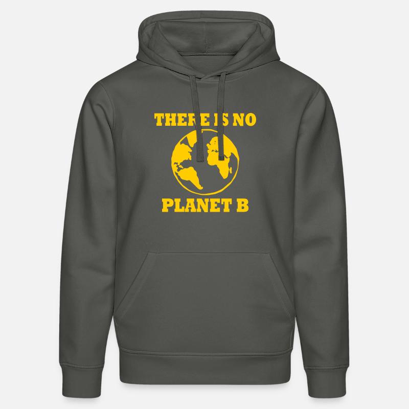 There is no planet B - Sweat à capuche bio DRUMMER Stanley/Stella Unisexe - charbon