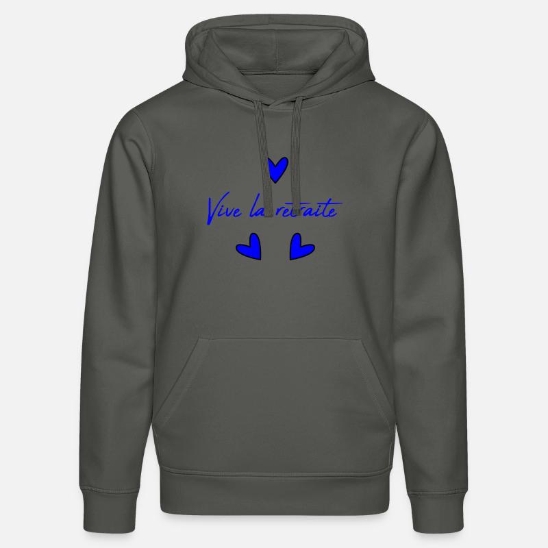 RETRAITE. RETRAITE. RETRAITEE. RETRAITE - Sweat à capuche bio DRUMMER Stanley/Stella Unisexe - charbon