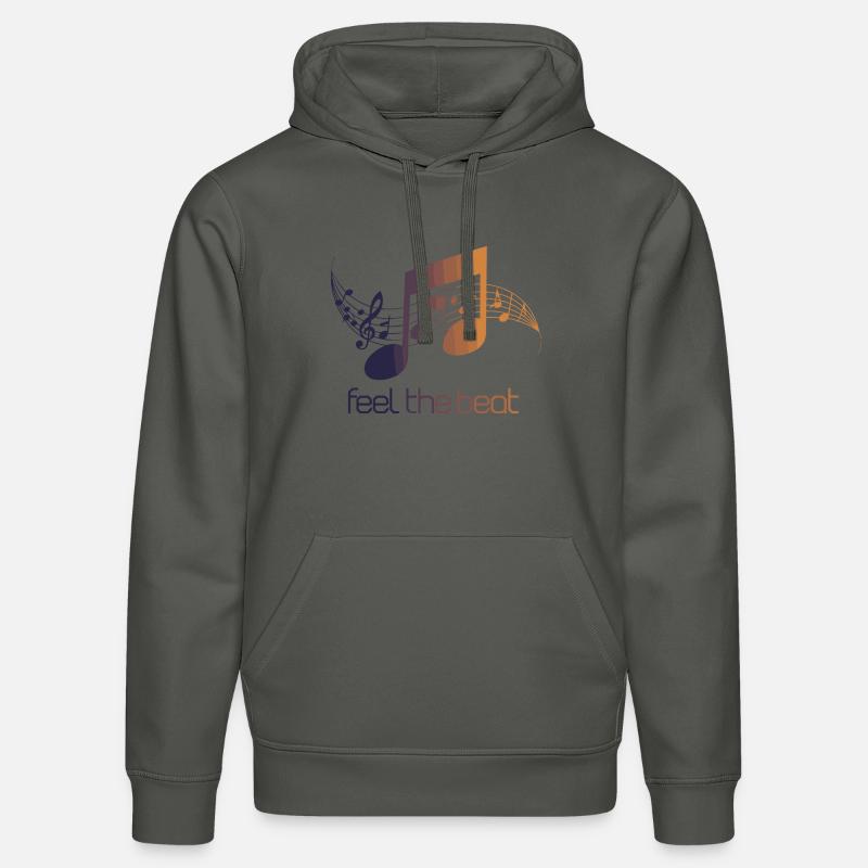 Feel the Beat – Clé abstraite - Sweat à capuche bio DRUMMER Stanley/Stella Unisexe - charbon