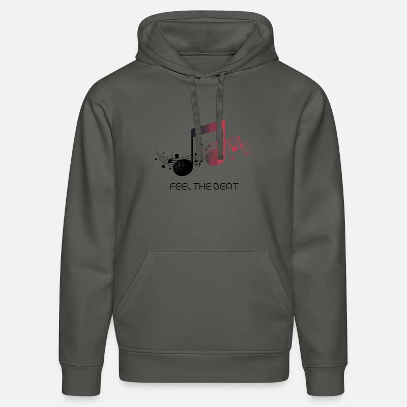 Feel the Beat – Clé abstraite - Sweat à capuche bio DRUMMER Stanley/Stella Unisexe - charbon