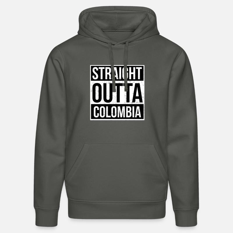 Straight Outta Colombie! - Sweat à capuche bio DRUMMER Stanley/Stella Unisexe - charbon