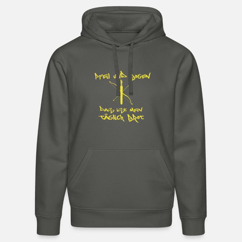 Bogenschießen Bogenschütze Hobby Geschenk Pfeil - Stanley/Stella Unisex Bio-Hoodie DRUMMER  - Anthrazit