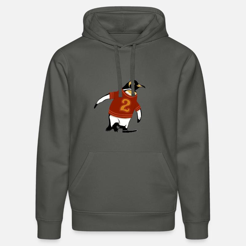 Pinguin mit Hemd 2 - Stanley/Stella Unisex Bio-Hoodie DRUMMER  - Anthrazit