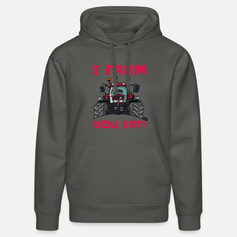 Ich Bauernhofs Fall essen - Stanley/Stella Unisex Bio-Hoodie DRUMMER  - Anthrazit
