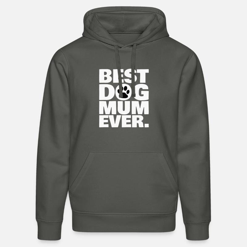 BEST DOG MUM EVER. - Sweat à capuche bio DRUMMER Stanley/Stella Unisexe - charbon