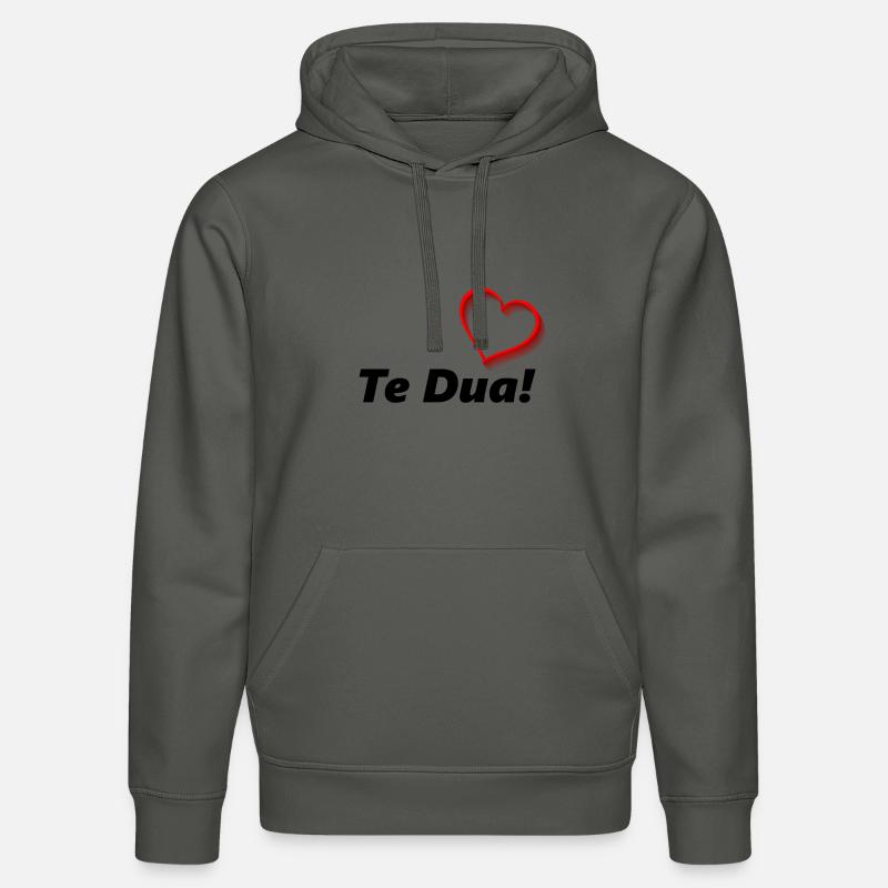 Te Dua <3 Je t'aime - Sweat à capuche bio DRUMMER Stanley/Stella Unisexe - charbon