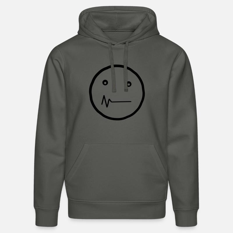 Detrill Smiley - Sweat à capuche bio DRUMMER Stanley/Stella Unisexe - charbon