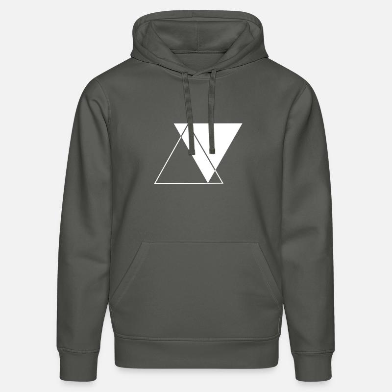 Triangle - Abstrait - Art - Sweat à capuche bio DRUMMER Stanley/Stella Unisexe - charbon