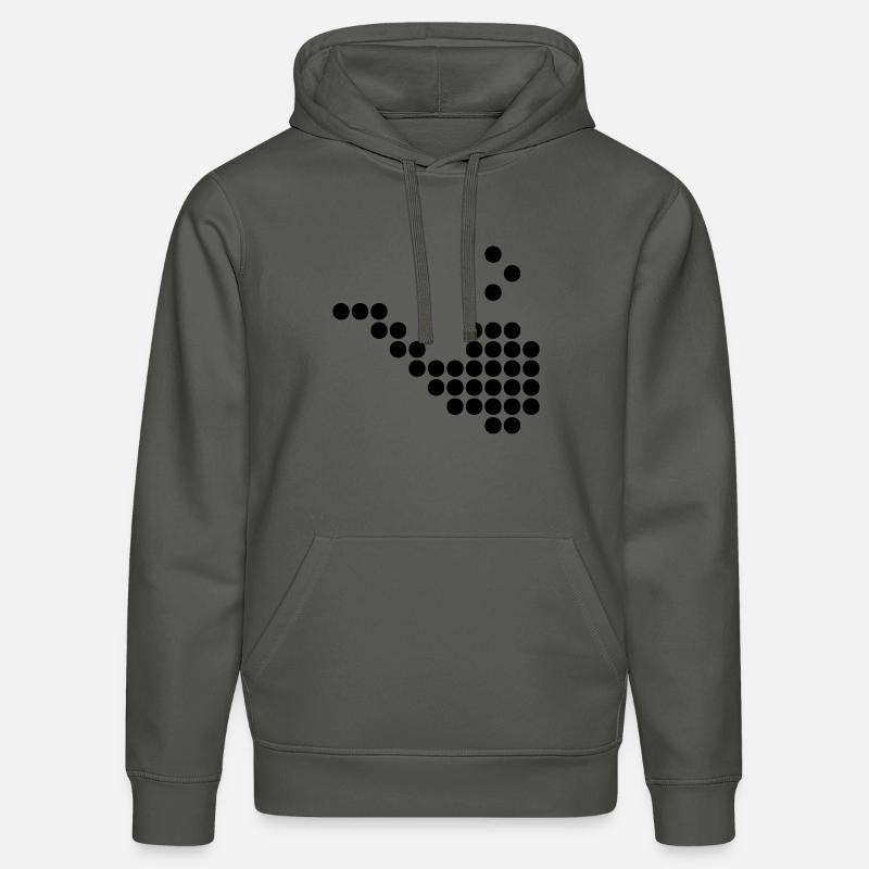 pipe dots - Stanley/Stella Unisex Bio-Hoodie DRUMMER  - Anthrazit