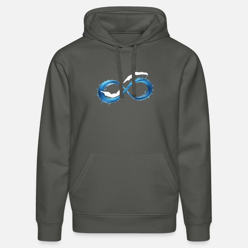 Natation Infinity Wave - Sweat à capuche bio DRUMMER Stanley/Stella Unisexe - charbon