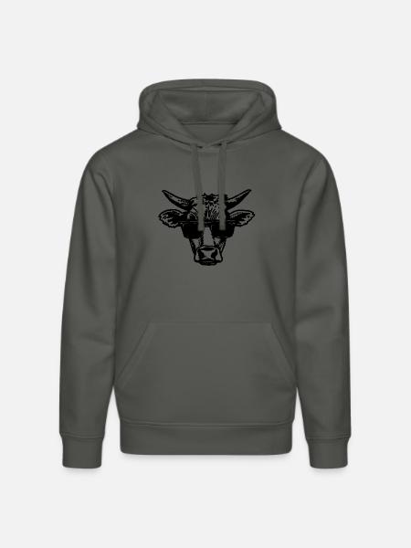 Kuh Kühe - Stanley/Stella Unisex Bio-Hoodie DRUMMER - Anthrazit