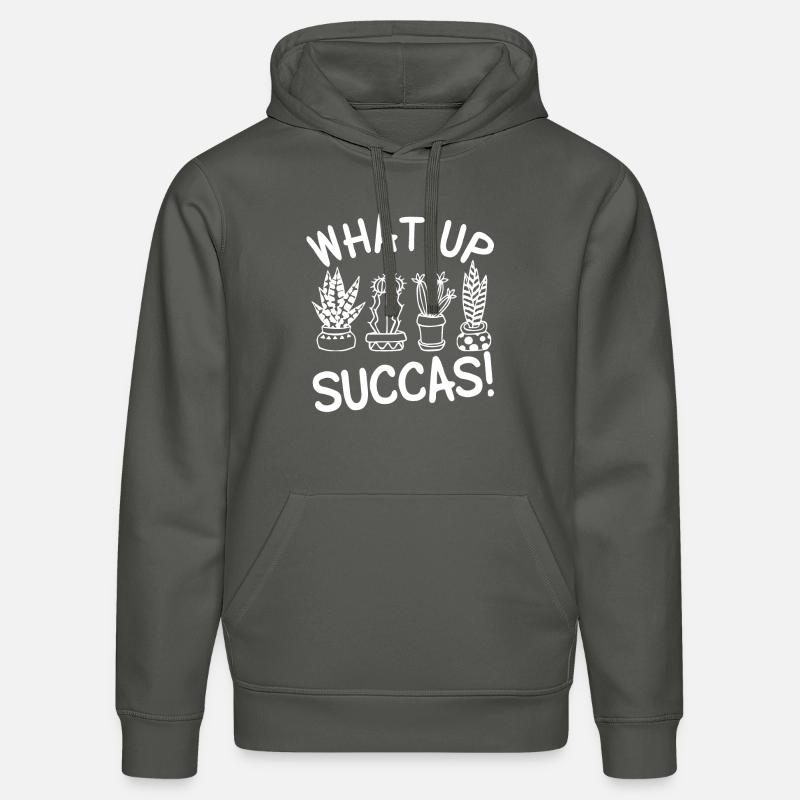 What Up Up Succas - Sweat à capuche bio DRUMMER Stanley/Stella Unisexe - charbon