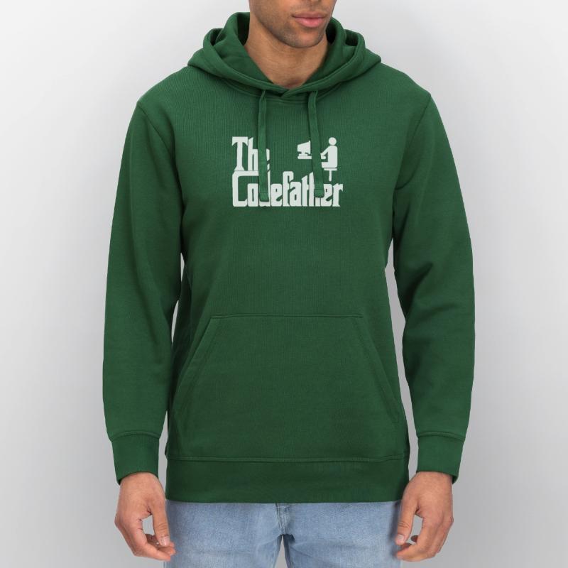 The Codefather Programmer PC Coding Gift Stanley/Stella DRUMMER Unisex Organic Hoodie