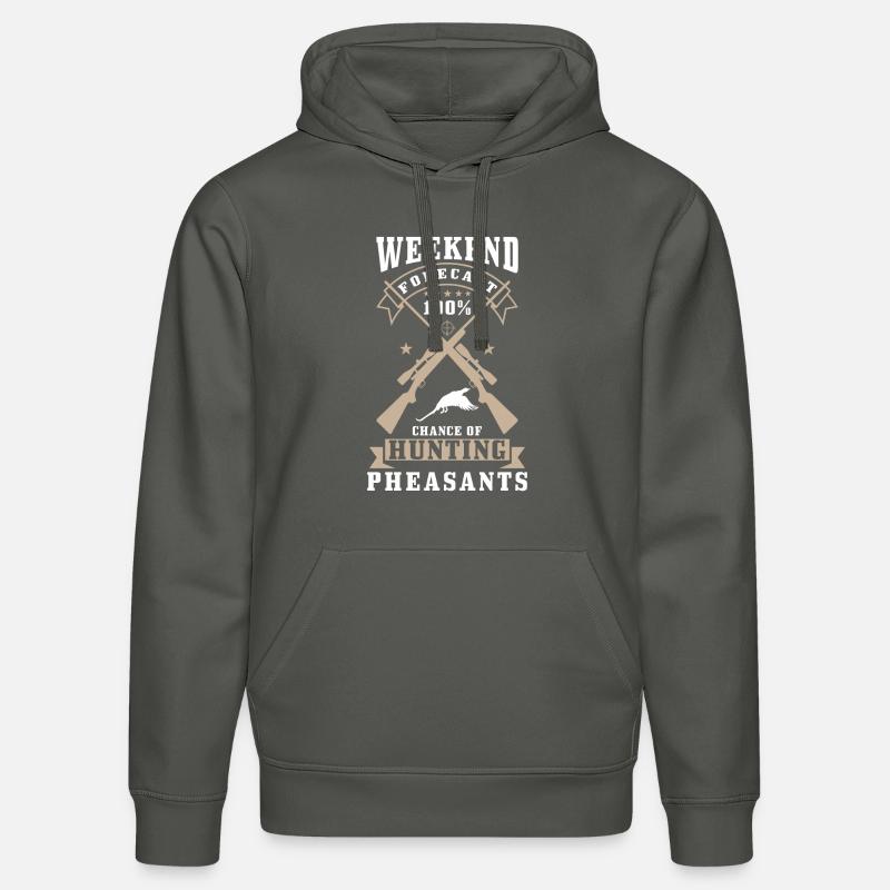 Fasan Jäger Spruch - Stanley/Stella Unisex Bio-Hoodie DRUMMER  - Anthrazit