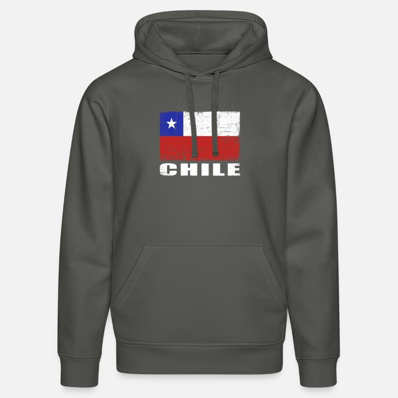 Chili Drapeau Grunge Chili Drapeau - Sweat à capuche bio DRUMMER Stanley/Stella Unisexe - charbon