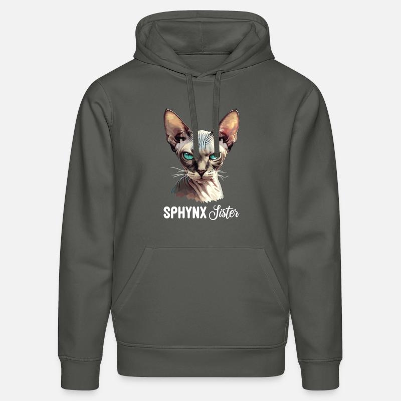 Sphynx Kätzchen Sphynx Katze - Stanley/Stella Unisex Bio-Hoodie DRUMMER  - Anthrazit