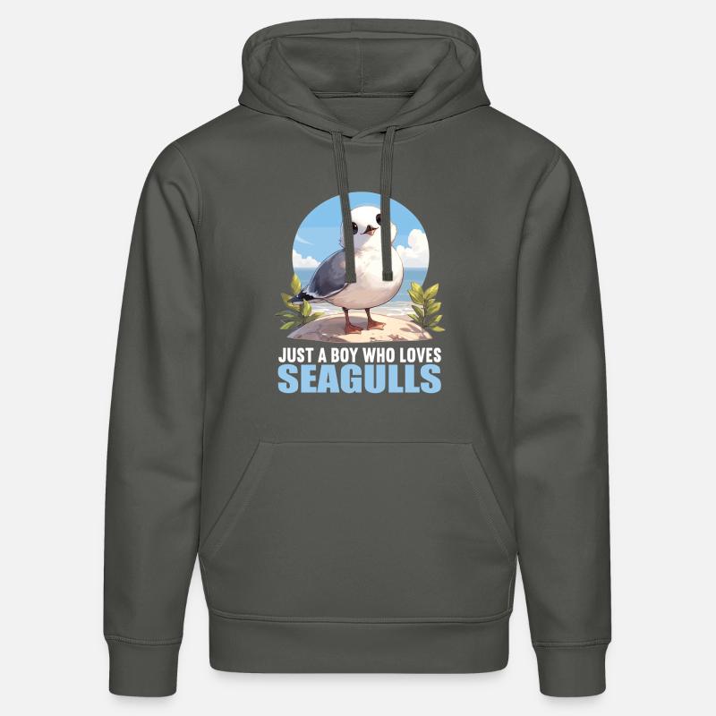 Mouettes Mouette - Sweat à capuche bio DRUMMER Stanley/Stella Unisexe - charbon