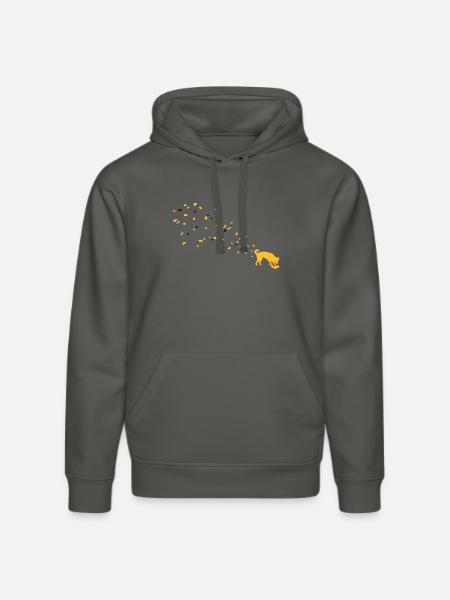 Dog dirt - Stanley/Stella DRUMMER Unisex Organic Hoodie - anthracite