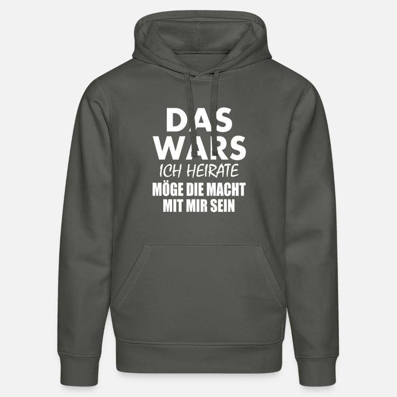 Das wars - Stanley/Stella Unisex Bio-Hoodie DRUMMER - Anthrazit