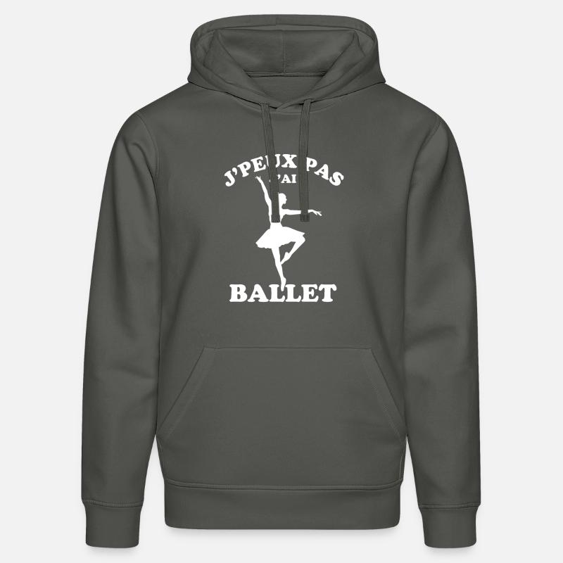 danseuse ballet 2 - Sweat à capuche bio DRUMMER Stanley/Stella Unisexe - charbon