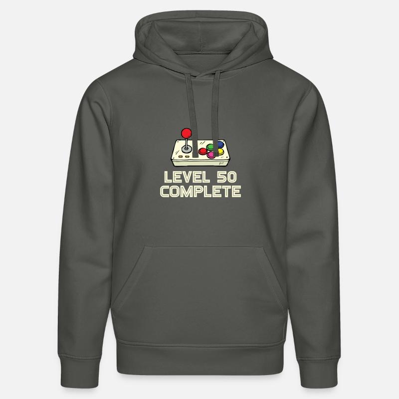Niveau 50 complet - Sweat à capuche bio DRUMMER Stanley/Stella Unisexe - charbon