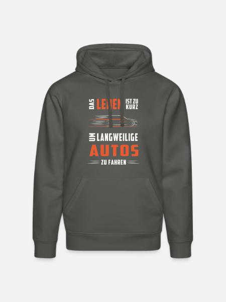 Keine langweiligen Autos - Stanley/Stella Unisex Bio-Hoodie DRUMMER  - Anthrazit