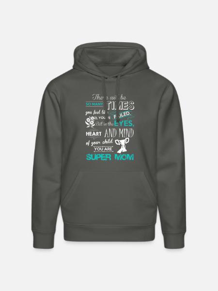 Super Mutter Design - Stanley/Stella Unisex Bio-Hoodie DRUMMER - Anthrazit