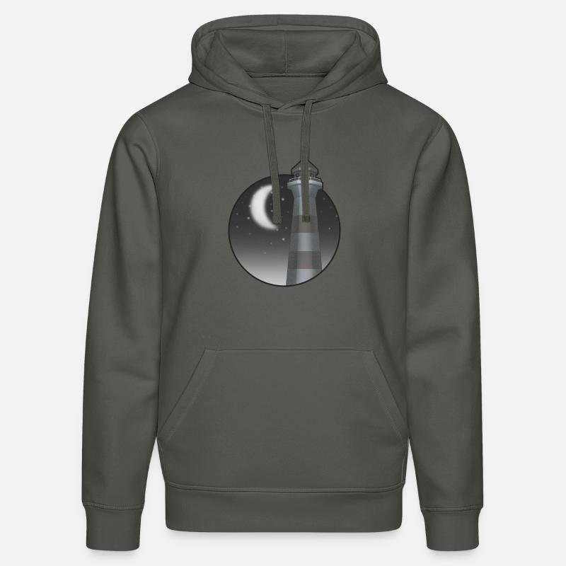 phare dans la nuit - Sweat à capuche bio DRUMMER Stanley/Stella Unisexe - charbon