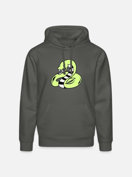 snake 02 - Stanley/Stella DRUMMER Unisex Organic Hoodie - anthracite