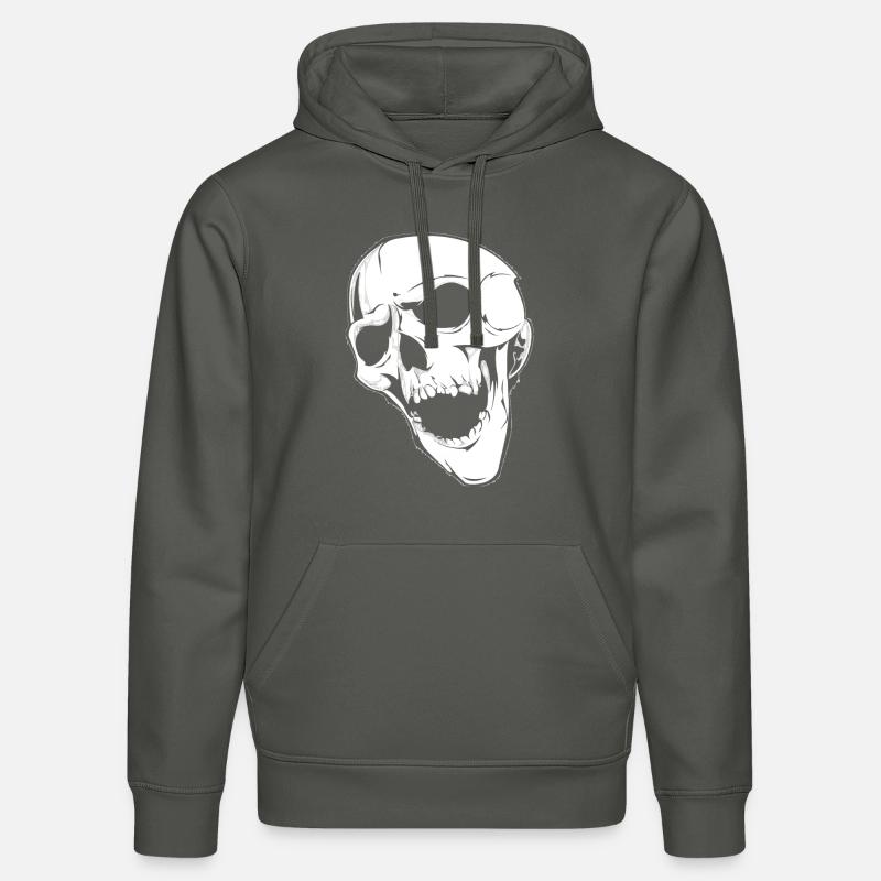 crying skull - Stanley/Stella Unisex Bio-Hoodie DRUMMER  - Anthrazit