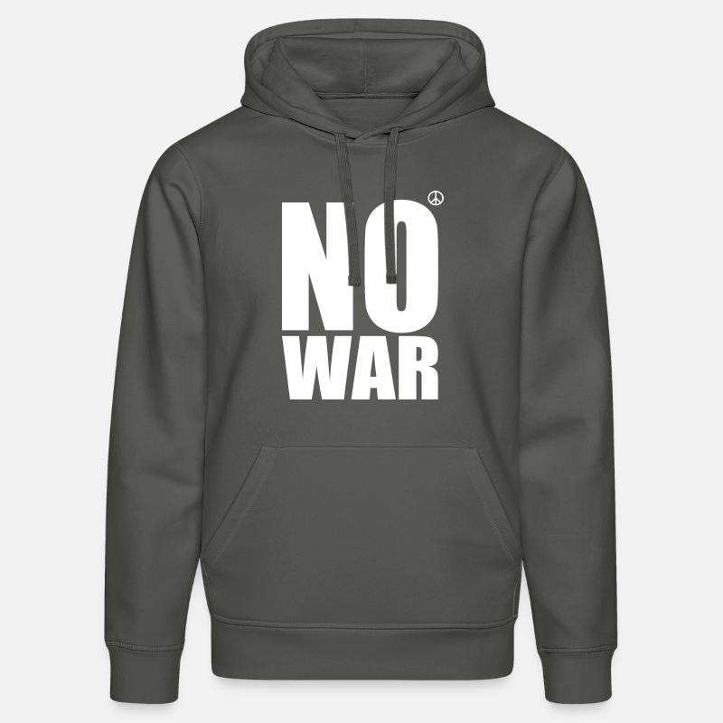 No war - Sweat à capuche bio DRUMMER Stanley/Stella Unisexe - charbon