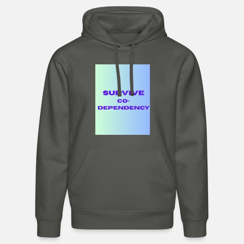 SURVIVE co dependency - Sweat à capuche bio DRUMMER Stanley/Stella Unisexe - charbon