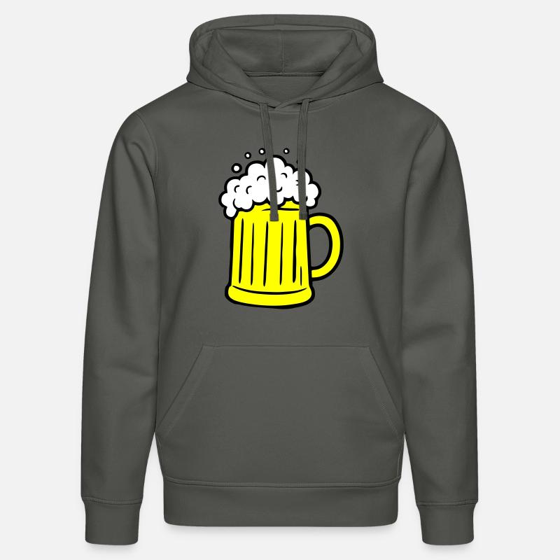 Bier Comic Bierglas - Stanley/Stella Unisex Bio-Hoodie DRUMMER  - Anthrazit