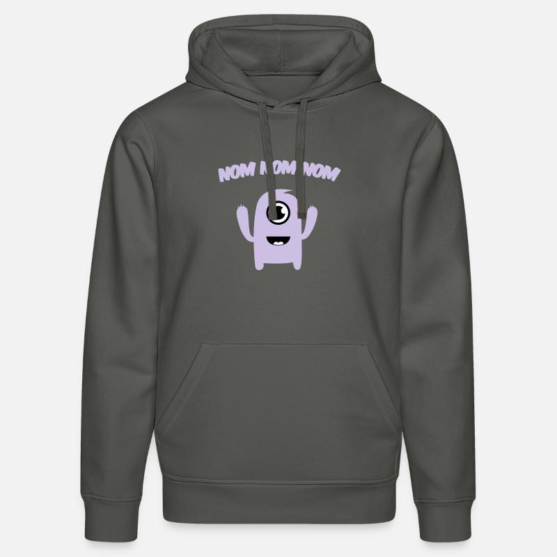Nom Nom Nom Monstre - Sweat à capuche bio DRUMMER Stanley/Stella Unisexe - charbon