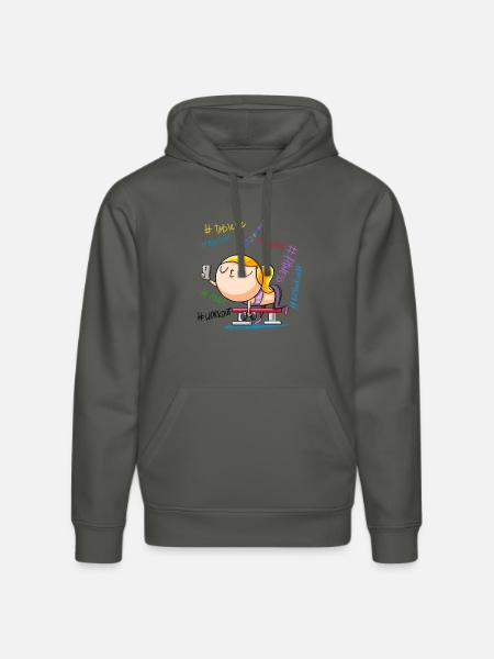 #MUSKULATION - Stanley/Stella Unisex Bio-Hoodie DRUMMER - Anthrazit