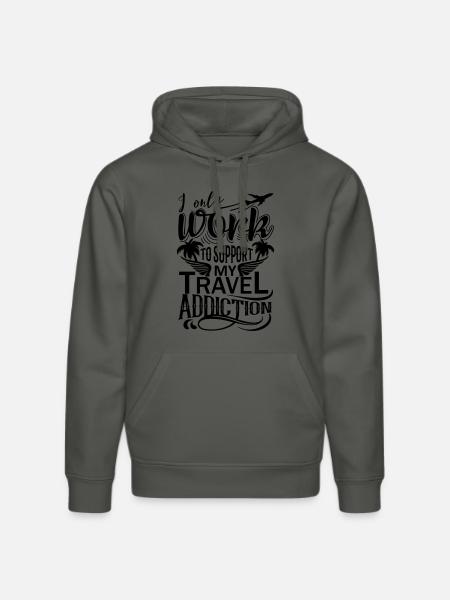 I only work Premium - Stanley/Stella DRUMMER Unisex Organic Hoodie - anthracite
