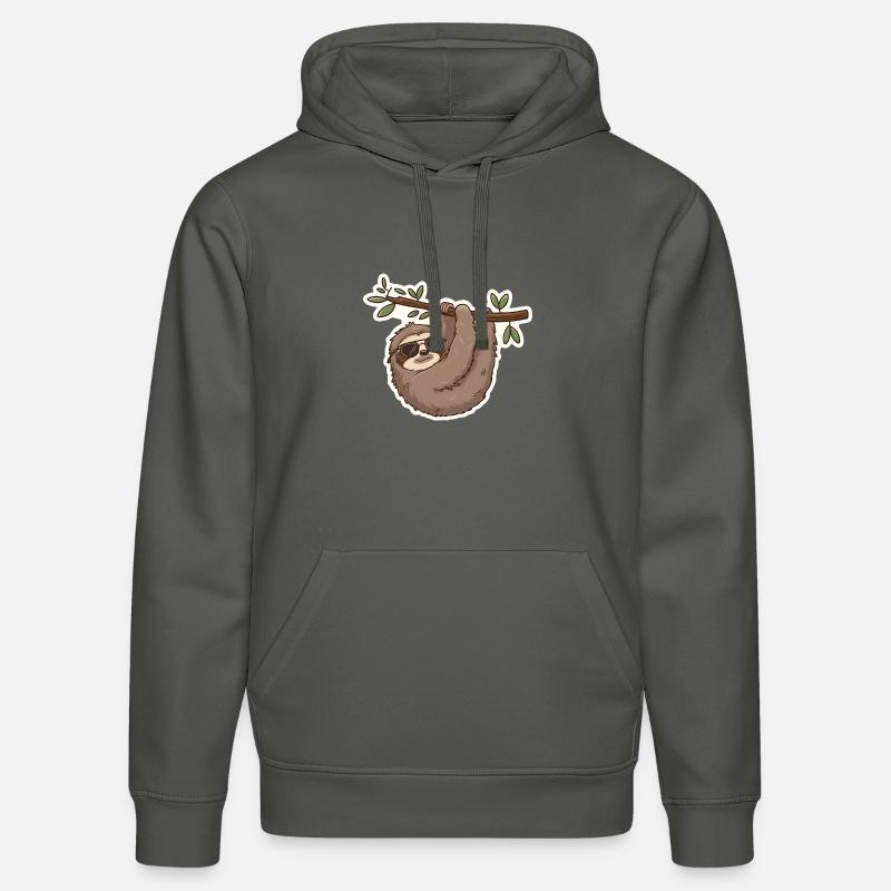 Sloth Relax Chill Nap sleep - Sweat à capuche bio DRUMMER Stanley/Stella Unisexe - charbon