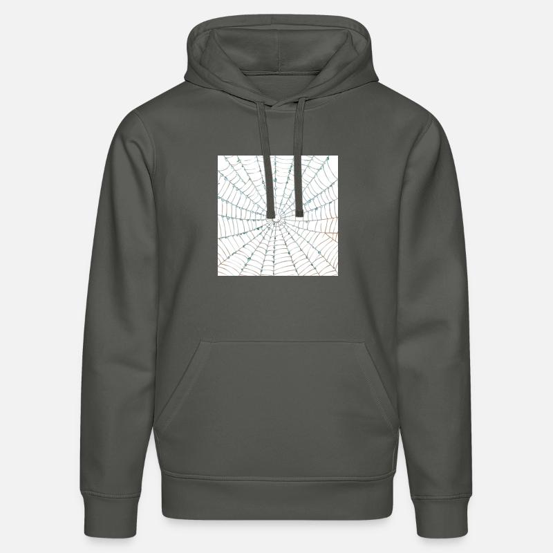 Conception de toile d’araignée - Sweat à capuche bio DRUMMER Stanley/Stella Unisexe - charbon
