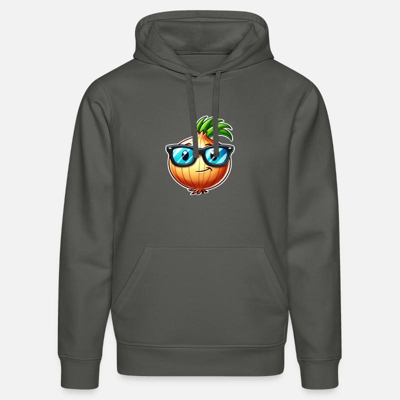 Oignon frais – design végétal élégant - Sweat à capuche bio DRUMMER Stanley/Stella Unisexe - charbon
