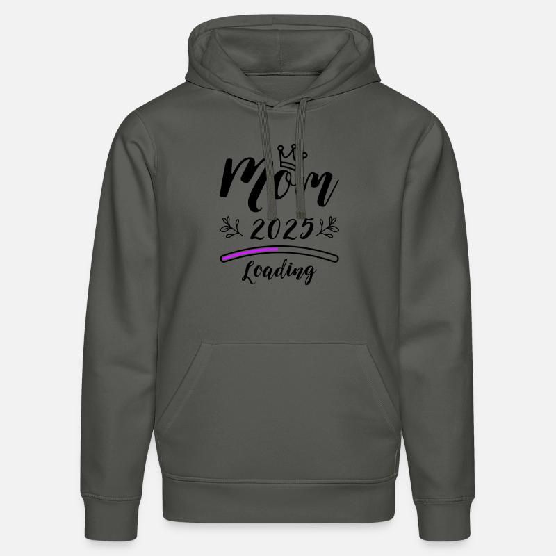 Mama 2025 Mom Loading - Stanley/Stella Unisex Bio-Hoodie DRUMMER - Anthrazit
