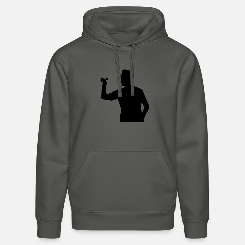 De fléchettes - Sweat à capuche bio DRUMMER Stanley/Stella Unisexe - charbon