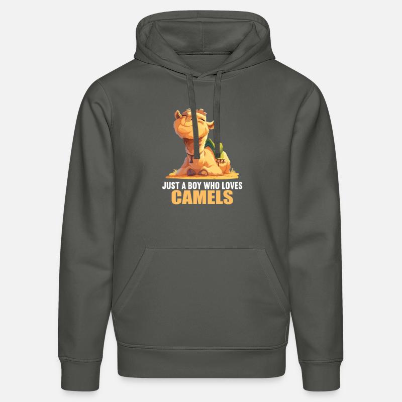 Chameau Kamele Kamel - Sweat à capuche bio DRUMMER Stanley/Stella Unisexe - charbon