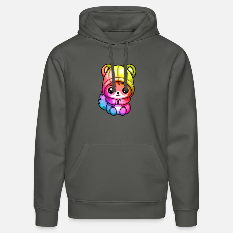 Eichhörnchen Winter Tier Bunt Comic - Stanley/Stella Unisex Bio-Hoodie DRUMMER  - Anthrazit