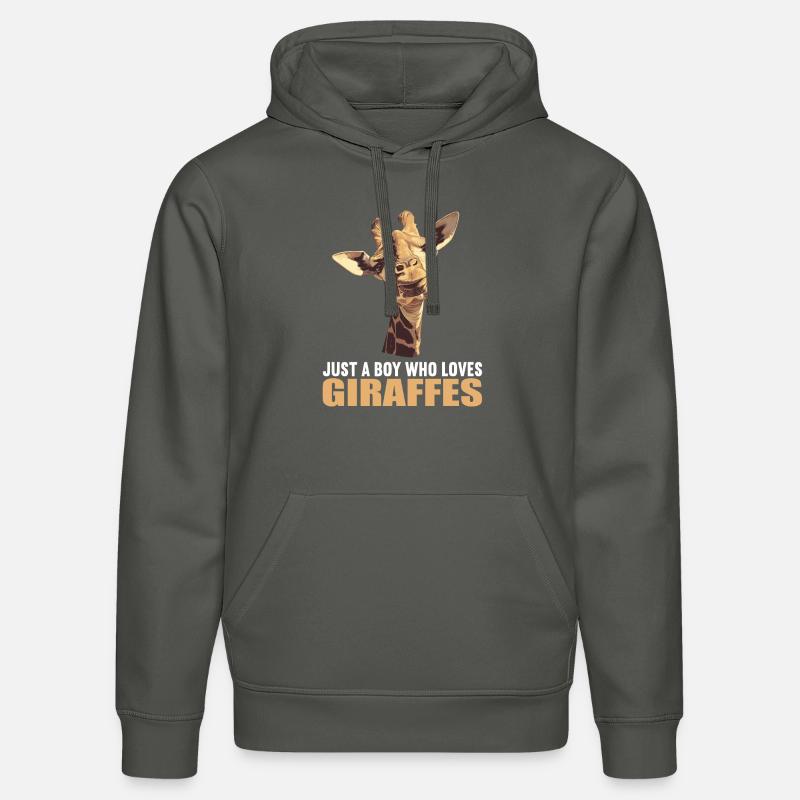 Girafes Girafe - Sweat à capuche bio DRUMMER Stanley/Stella Unisexe - charbon
