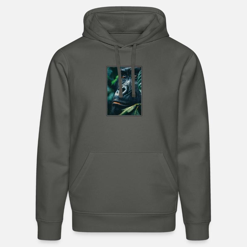 Gorilles Gorilles - Sweat à capuche bio DRUMMER Stanley/Stella Unisexe - charbon