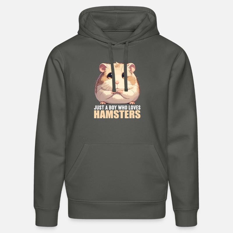 Hamster - Sweat à capuche bio DRUMMER Stanley/Stella Unisexe - charbon